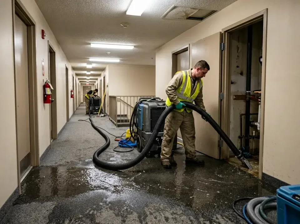 multi-unit-apartment-hallway-f-005 — frequently asked questions, Emergency Burst Pipe Water Extraction & Removal in Kerrvill…
